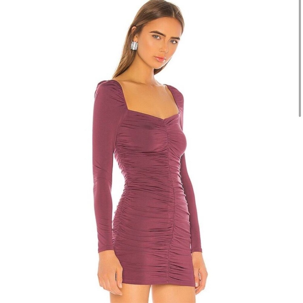 Lovers and Friends Bailey Mini Dress in Maroon Size xSmall